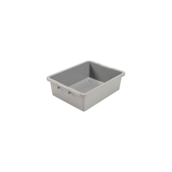 GEC 153; NSF Plastic Bus Tub, 21-1/2L x 17-3/4W x 7H, Gray, PK5